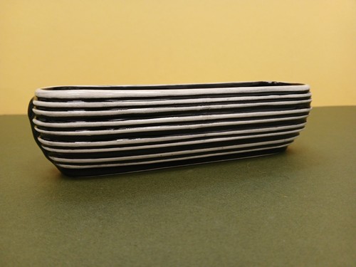 Sylvac black and white ribbed - sylvac,