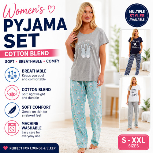 Ladies pyjamas set nightwear - pyjamas,