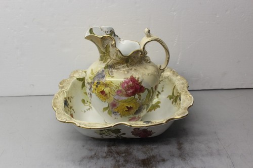 Doulton burslem floral pitcher - doulton,