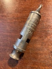 Antique Collectable Metropolitan GPO Whistle J. Hudson 13 Barr St, Birmingham