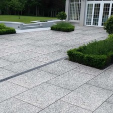 Silver Grey Granite Paving Slabs 600x900 Outdoor Garden Patio Stone Natural