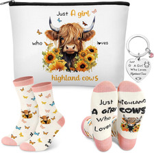 3 Pcs Highland Cow Gift Set