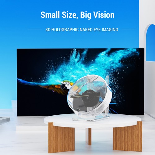 Hologram fan 11cm led - 3d,