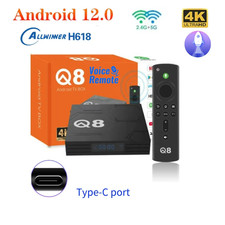 Q8 Android box 2GB 16GB Lifetime Tv Smart TV Box Android 12 4K UHD