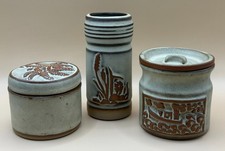 Three Pieces of Vintage Tremar Cornish Studio Pottery 