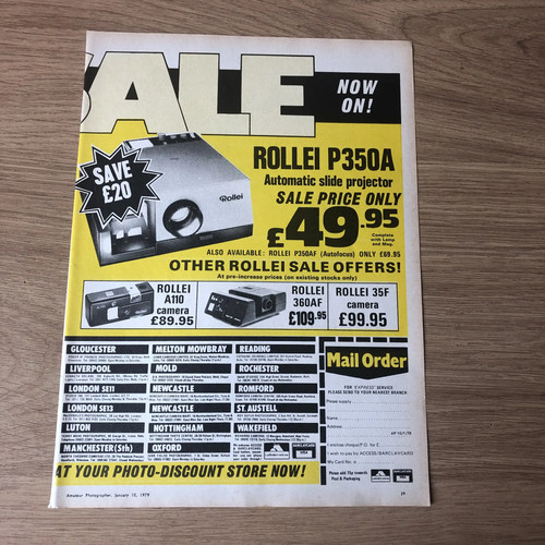 Cams29 magazine advert - magazine,