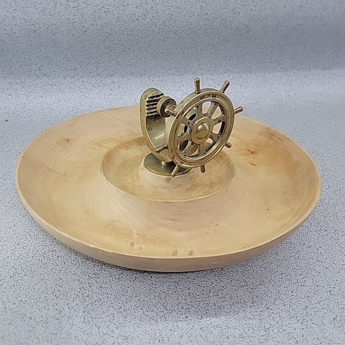 Brass ships wheel - brass,