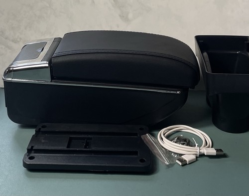 Car armrest storage box with - car,