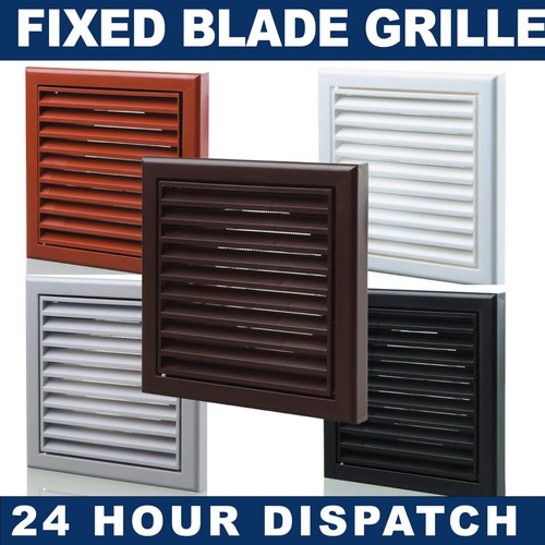 150mm fixed blade wall vent - fixed,