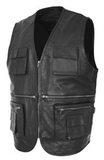 Mens Real Black Soft Leather