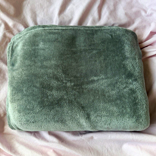 Grey fleece throw blanket - grey,