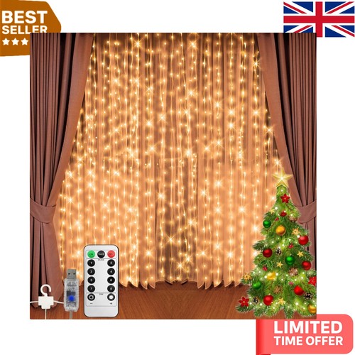 Warm white 3m curtain - warm, x