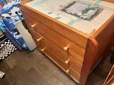 Mamas and papas nursery wardrobe and changing unit - medium oak