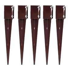 Fence Post Spike Holders Drive Down  600 mm 3" 75 mm Like Metpost Holder