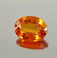 Exceptional 6.40 Ct Certified Natural Fanta Orange Ceylon Sapphire Oval Gem