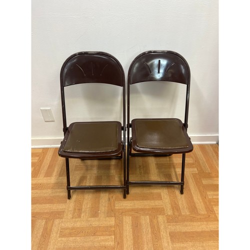 Vintage metal folding chairs - metal,