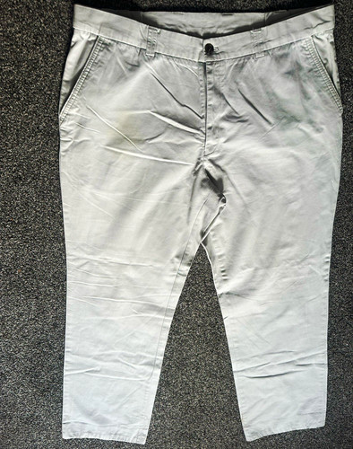 Oakman grey slim fit chino - grey,