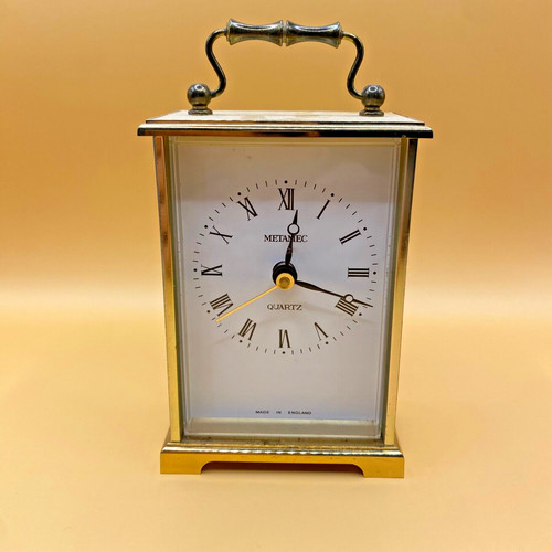 Vtg metamec quartz brass small - metamec,