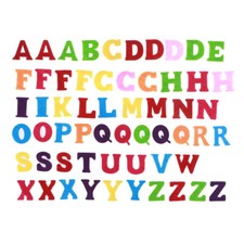 50 Pcs Felt Letters Nonwoven Fabric Alphabet ABCs for Creative Craft Projects