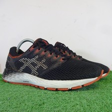Asics Trainers Size 7 Mens Black Orange Roadhawk FF 2 Mx FlyteFoam Running Shoes