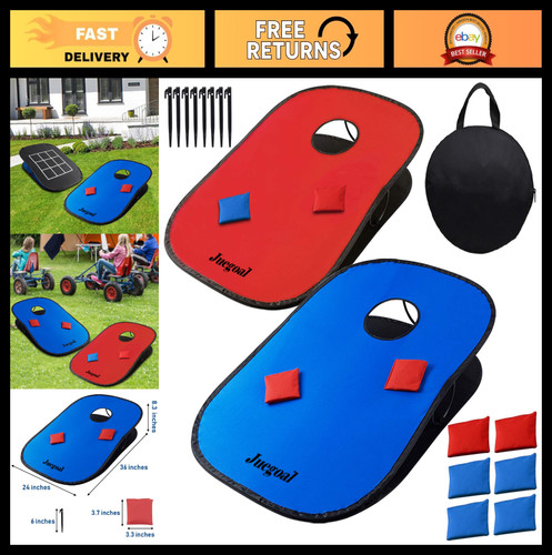 Collapsible portable cornhole - collapsible,