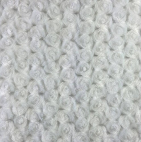 Minky ivory rosebud soft - ivory,