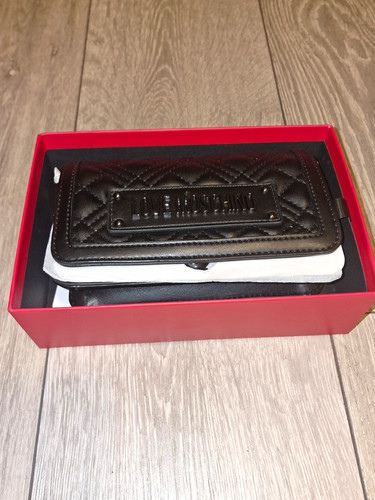 Love moschino black leather - love,