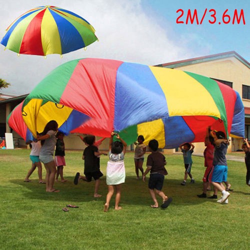 Kids rainbow play parachute - play,