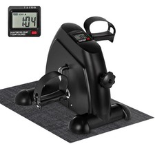 Adjustable Mini Exercise Bike Pedal Exerciser Arm Leg Cycle Machine Resistance