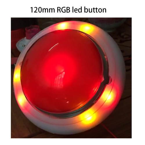 120mm rgb led button - rgb,