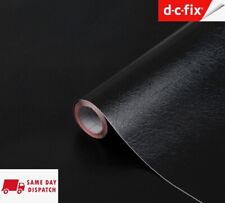 D C FIX BLACK LEATHER SELF ADHESIVE VINYL WRAP FILM 45CM WIDE 200-1923