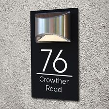 House Number Sign with LED