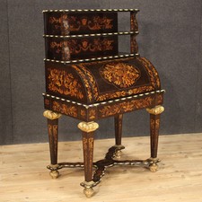 Roll-top writing desk bureau