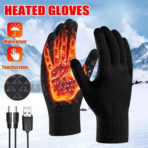 Electric heated gloves usb - heated,