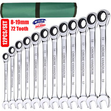 12Pcs 72 Tooth Ratchet Spanner