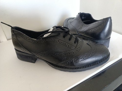 Unisex black leather oxford - unisex,
