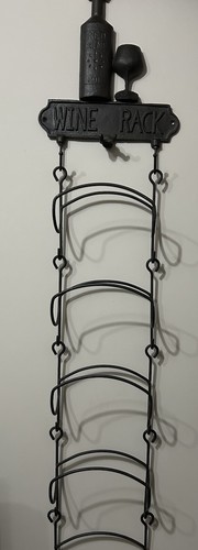 Cast iron wine rack - cast, wall