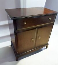 Stag Mahogany Drinks Cabinet Cocktail Bar With Mirrored Interior Lift Up Rare