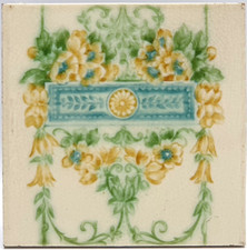 Antique Fireplace Tile Hand