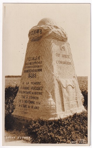 Wwi demarcation stone - ​wwi, borne