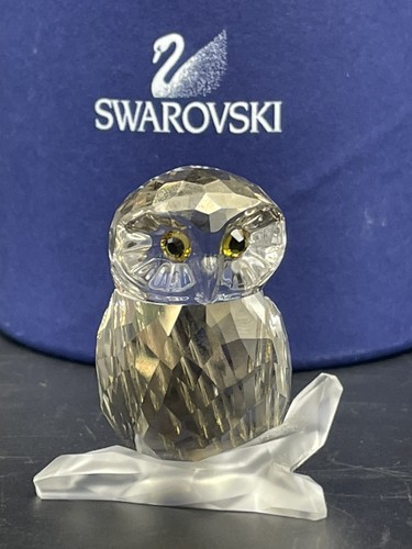 Swarovski crystal brown owl - crystal,