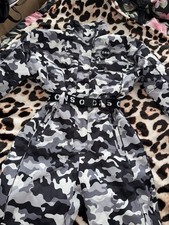 Topshop Sno Ski Camo Ski Suit All In One Size 10 Bnwot