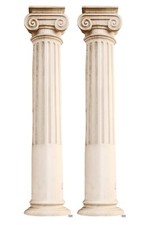 Two Roman Pillars Lifesize and