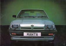 Opel Manta B GT/J Berlinetta UK market 1982 full colour sales brochure