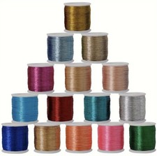 25 Metallic Embroidery Threads