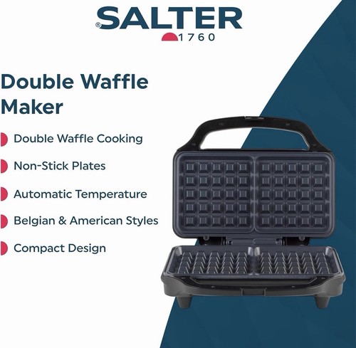 Salter double waffle maker - double, 2