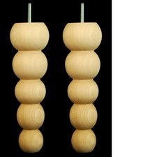 2 MODERN BOBBIN FURNITURE LEGS