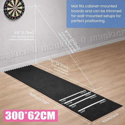 Professional darts mat with - professional,