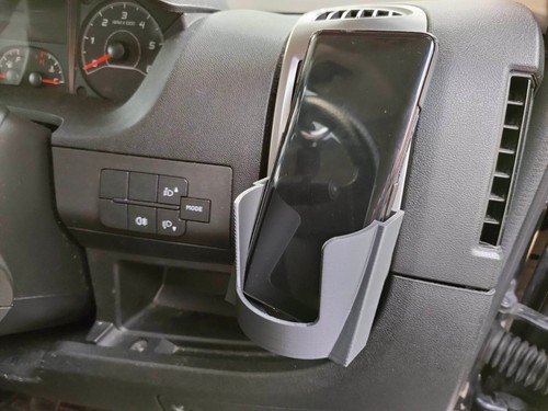 Clip phone cup - clip-on, holder