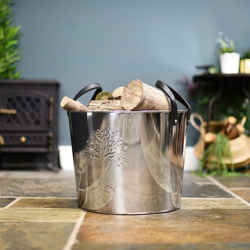 Log bucket large polished - bucket,